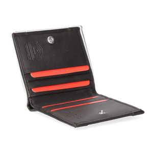 Portafoglio da uomo In Vera pelle Made in Italy 9,5x10,5x2 cm