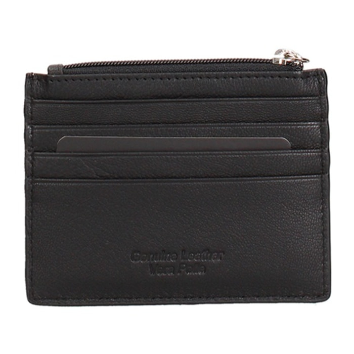 Portafoglio uomo in vera pelle - Modello Silvestro - Casual - 9.0 x 11.0 x 0.8 cm