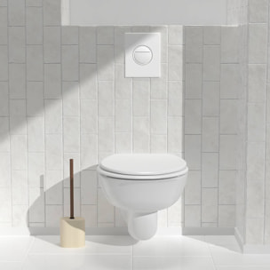 Brosse WC Argileo ovale H.39cm beige