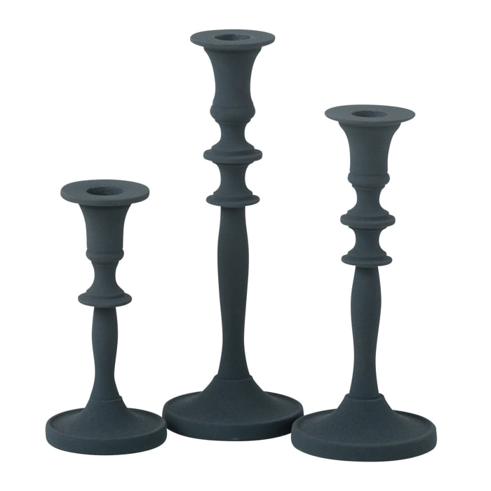 J-Line chandelier Classique - aluminium - bleu - set de 3