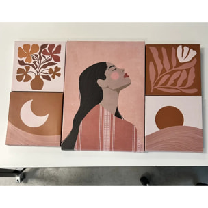 5 toiles Cynthia