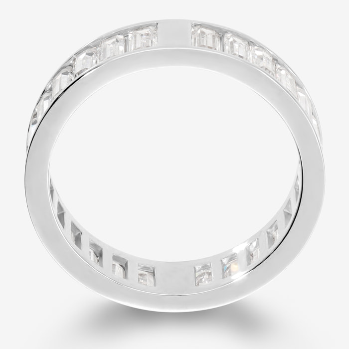 Anello Fedina con Cubic Zirconia a Baguette