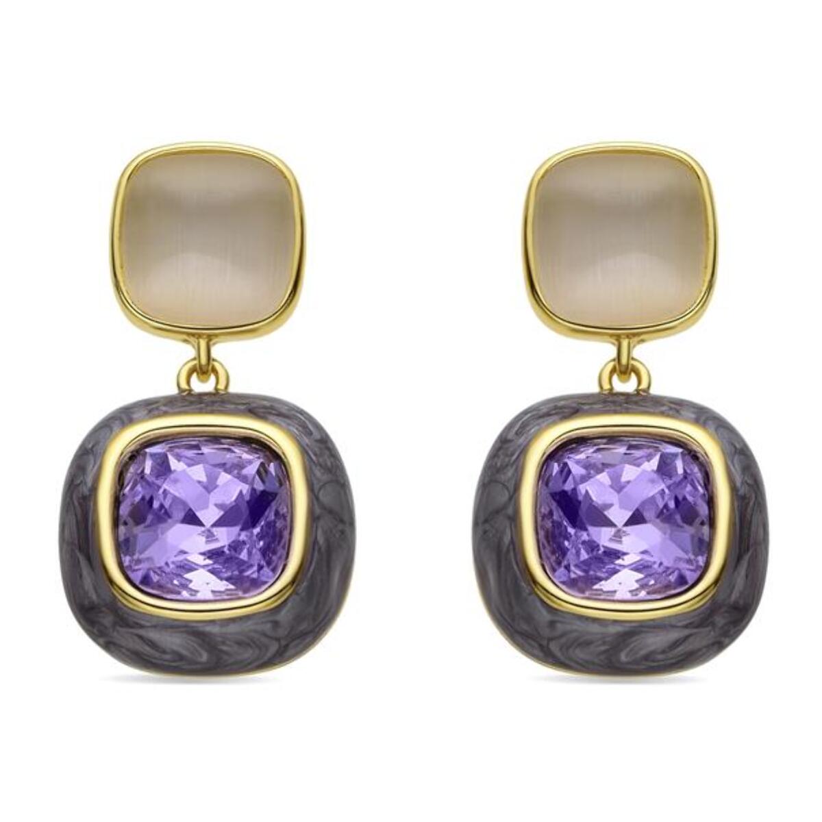 Pendientes Lux by Lux acabadoss en oro amarillo 18K