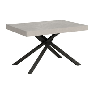 Tavolo allungabile 90x140/400 cm Karida cashmere gambe antracite