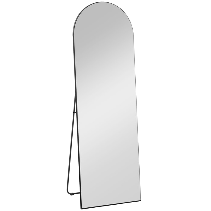 Miroir sur pied ou mural dim. 50L x 150H cm ton noir