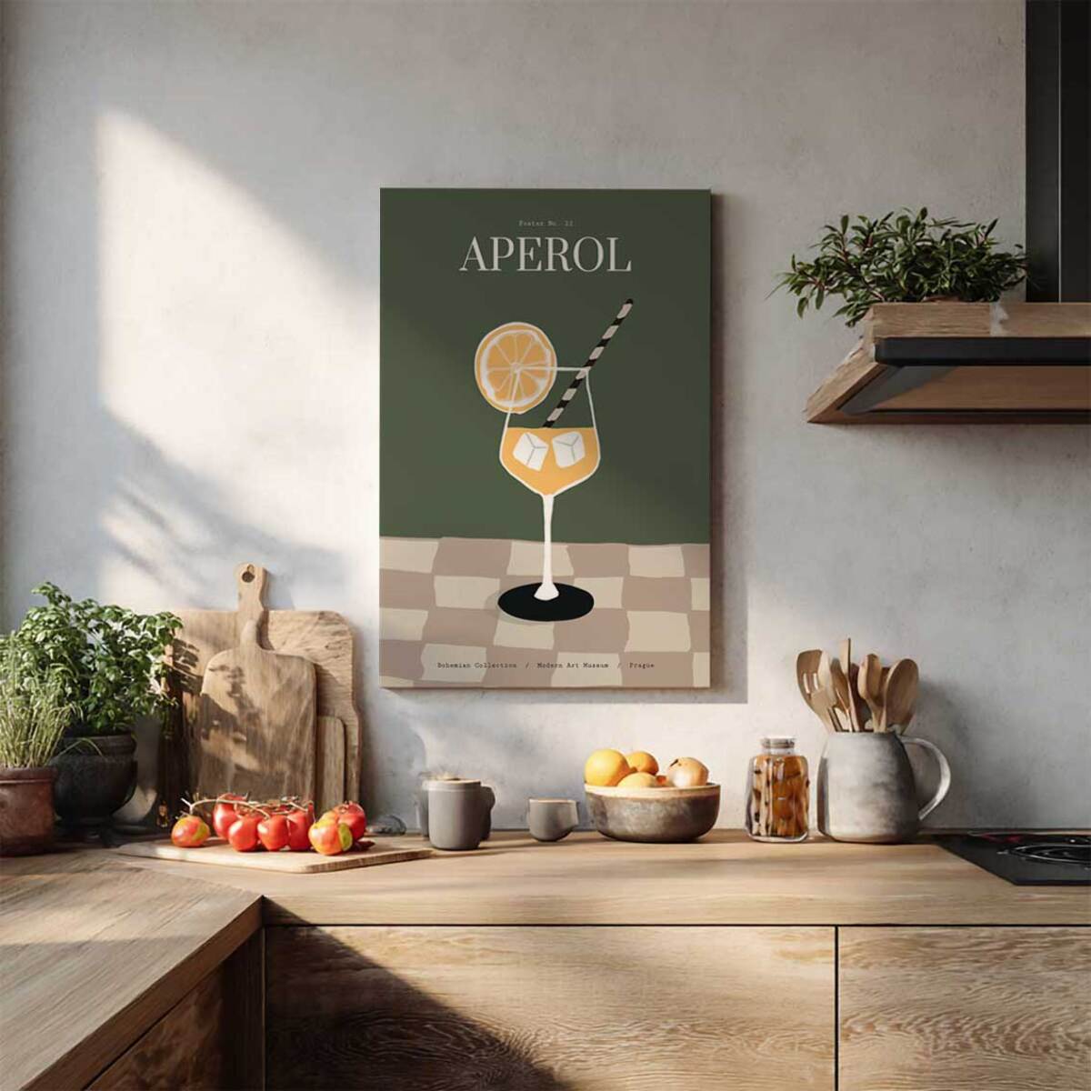 Tableau cocktail Aperol Toile imprimée