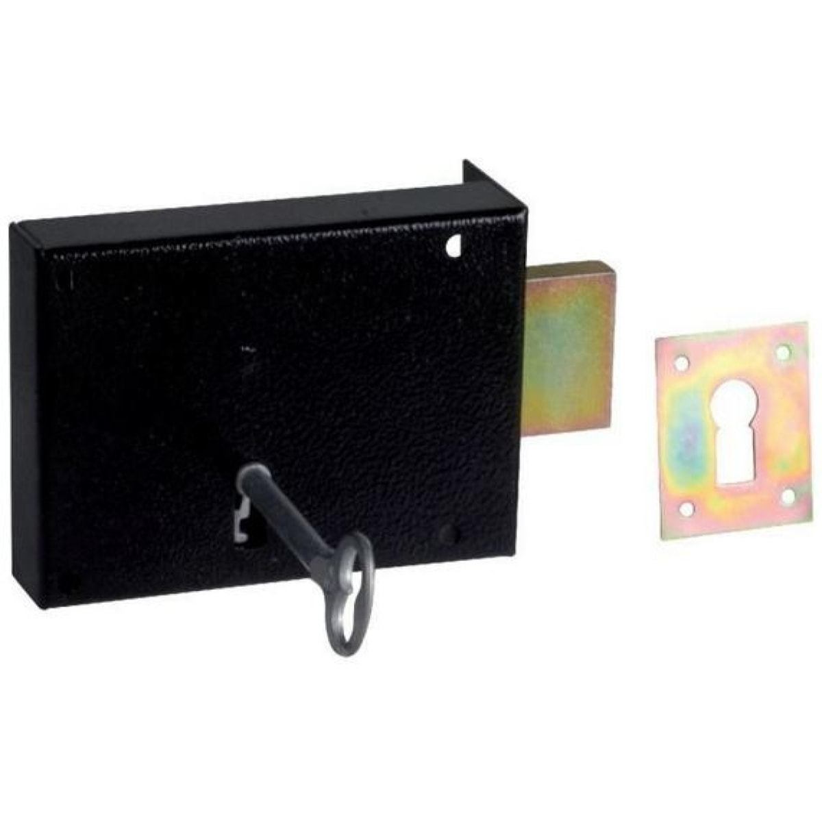 Serrure en applique 461 METALUX pêne dormant - L.80mm axe 40mm - droite - FC04611030
