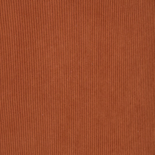 Fauteuil - HOME DECO FACTORY - Jules - Côtelé - Confortable - Terracotta