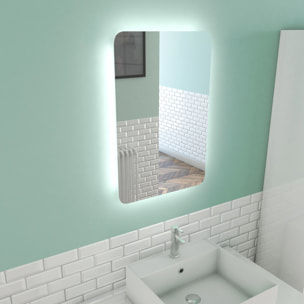 Miroir Led Silver Moon - Gris clair