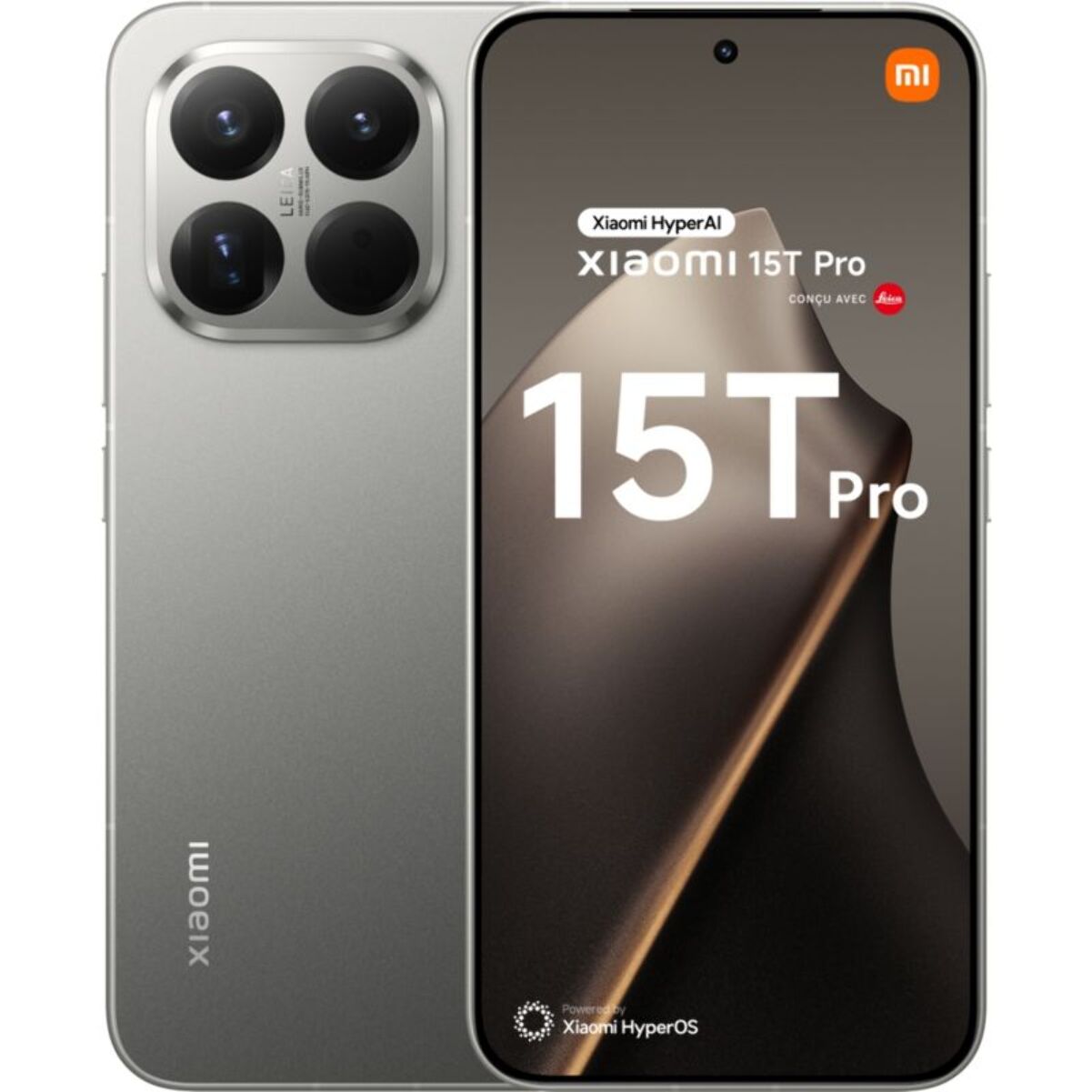 Smartphone XIAOMI 15T Pro conçu avec Leica 512Go Gris