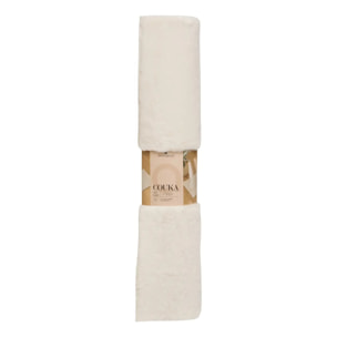 Tapis fausse fourrure Couka blanc 90x60cm