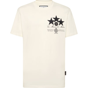 PHILIPP PLEIN Camiseta de cuello redondo y manga corta STARS