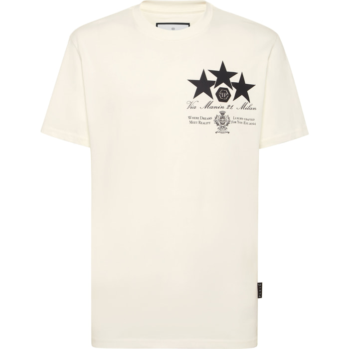 PHILIPP PLEIN Camiseta de cuello redondo y manga corta STARS