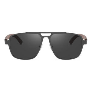 Gafas de Sol Feler 1517-21 Polarizadas de Madera Unisex 55 mm