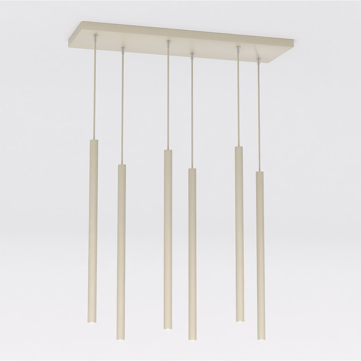 Lampada a sospensione SELTER in acciaio beige