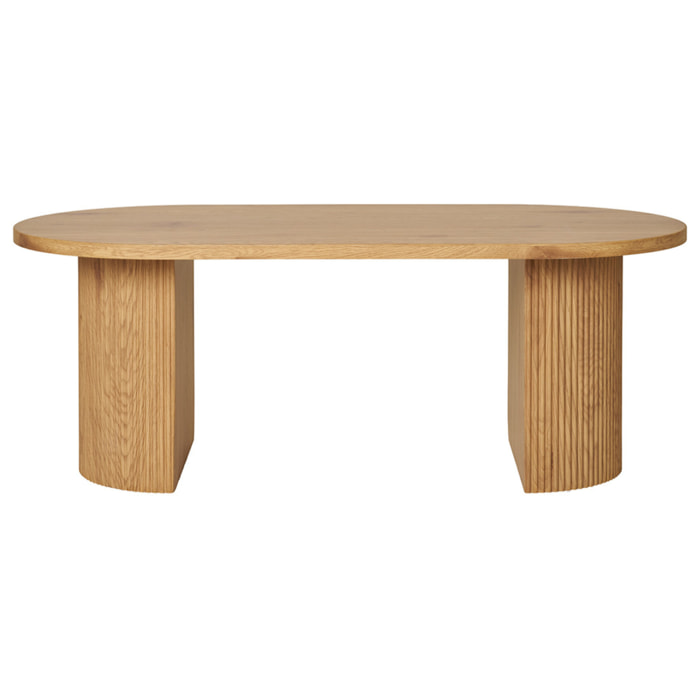 Oliva - table basse - effet bois - 120 cm - Bois
