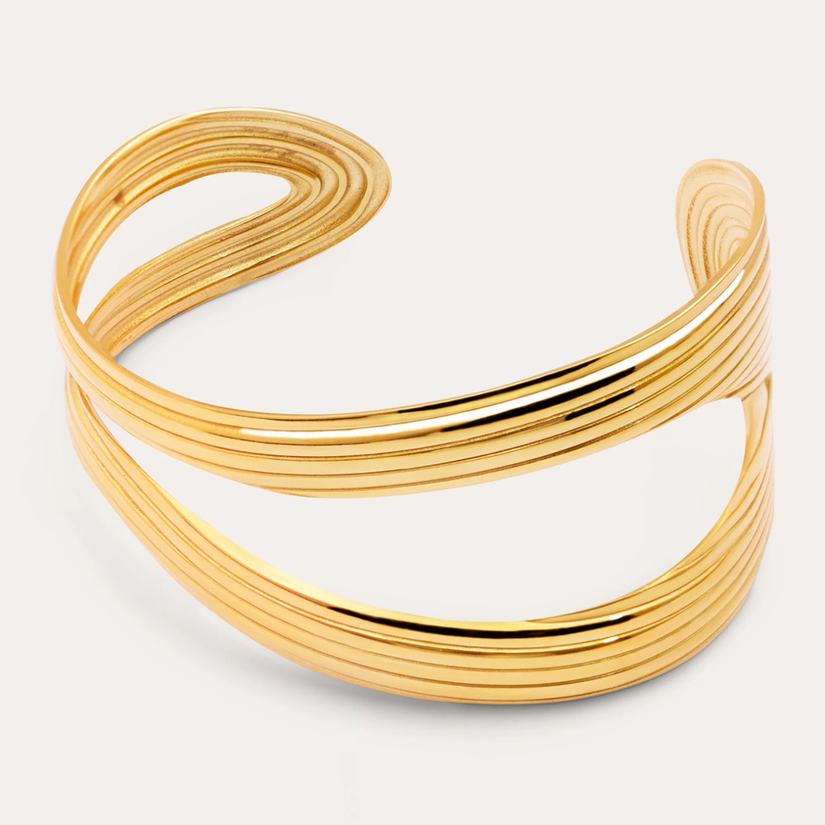 Bracciali Organic Sea in Acciaio Placcato Oro