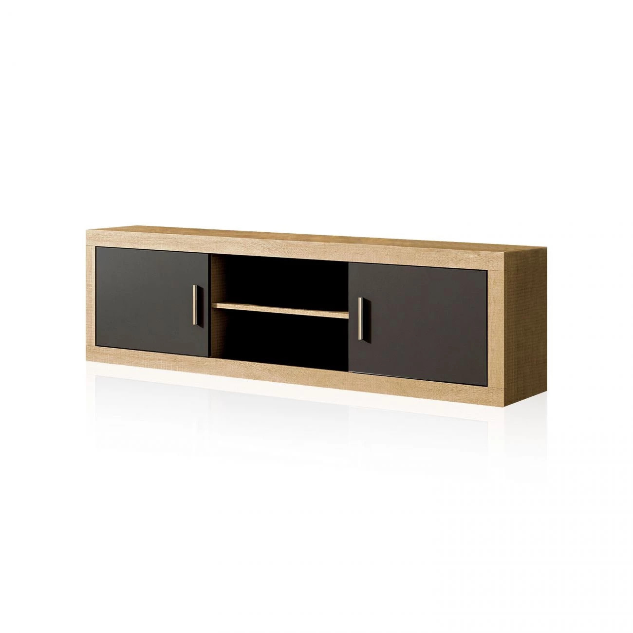 Módulo bajo Nuka 2 puertas Cambria - Grafito