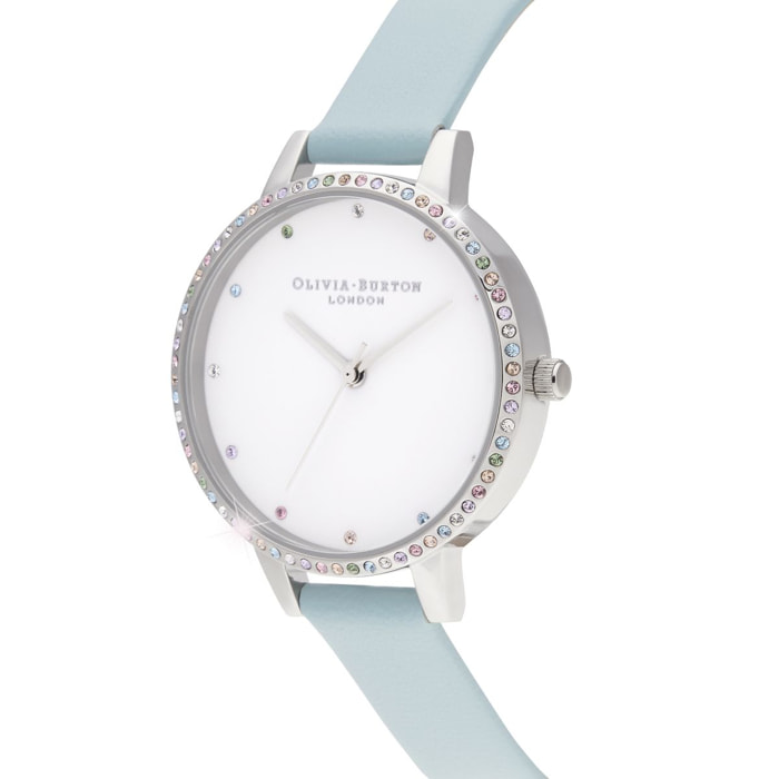 Reloj Olivia Burton OB16RB19 Mujer Analogico Cuarzo con Correa de Piel sintetica