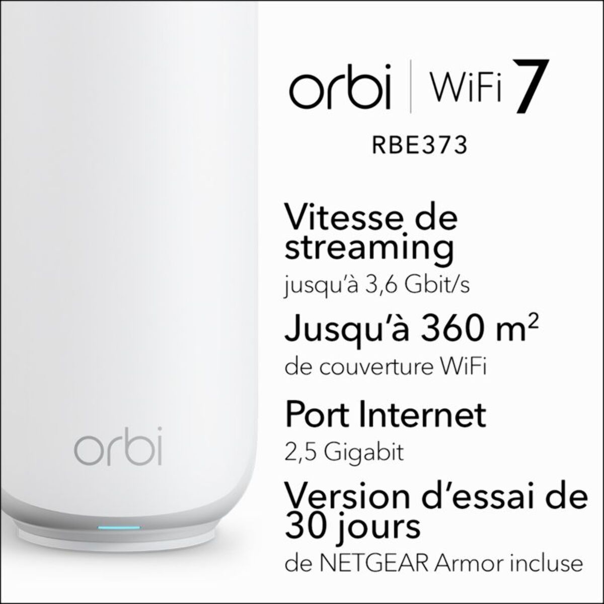 Système Wifi Mesh NETGEAR BE3600 Pack de 3 WIFI 7