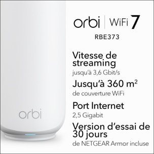 Système Wifi Mesh NETGEAR BE3600 Pack de 3 WIFI 7