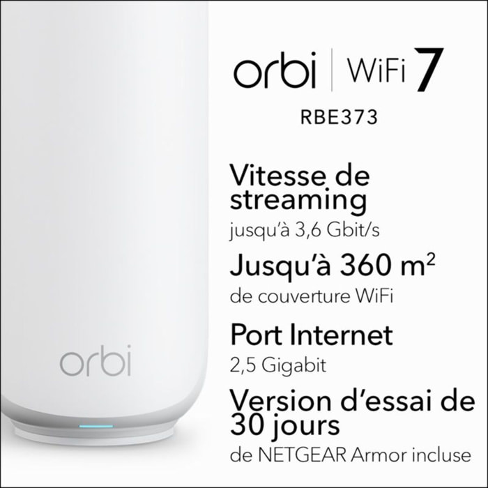 Système Wifi Mesh NETGEAR BE3600 Pack de 3 WIFI 7