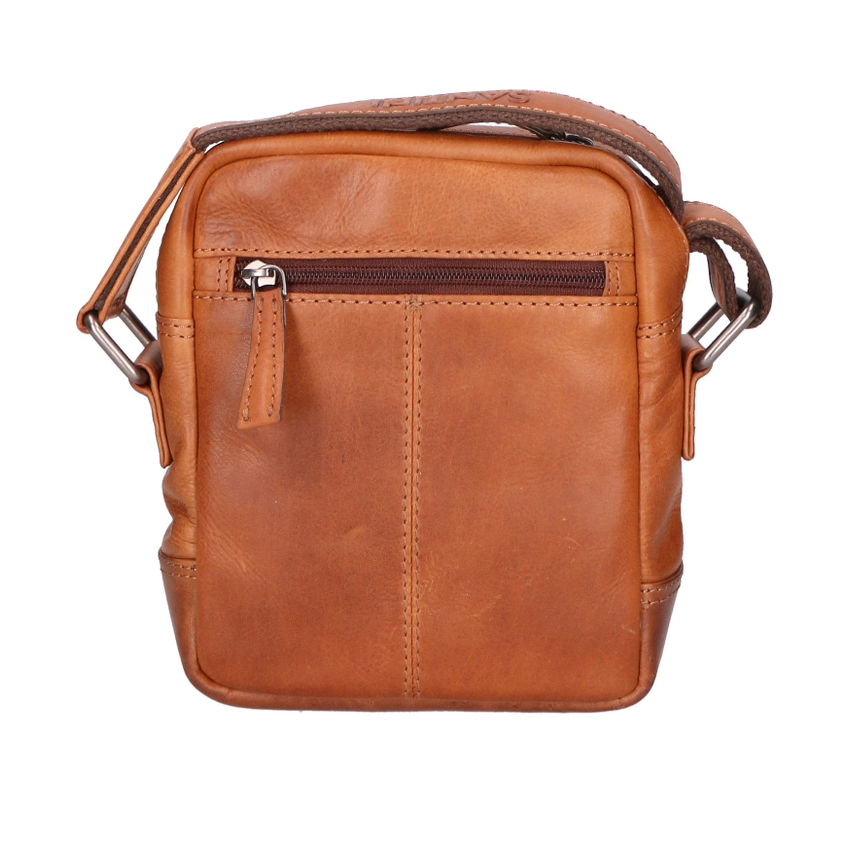 Borsa a tracolla unisex vera pelle - Modello False - 100% Made in Italy - 15.0 x 19.0 x 5.0 cm