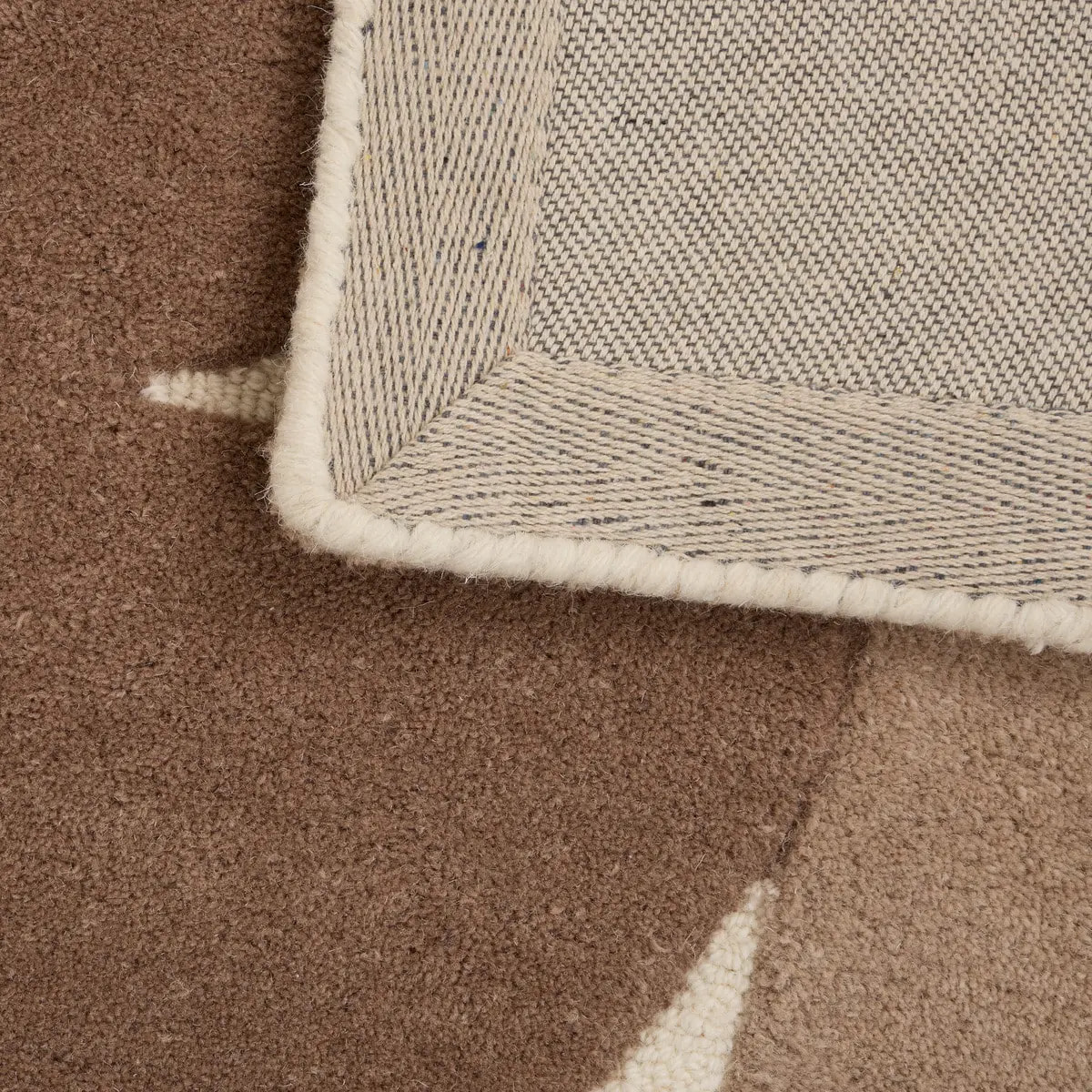 Tapis effet laine Argyll beige lin 200x150cm