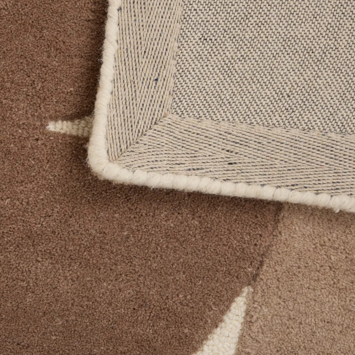 Tapis effet laine Argyll beige lin 200x150cm