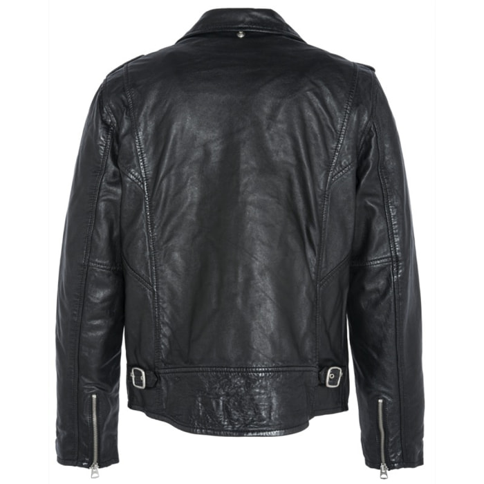 FITTED PERFECTO JACKET WITHOUT BELT SCHOTT Nero