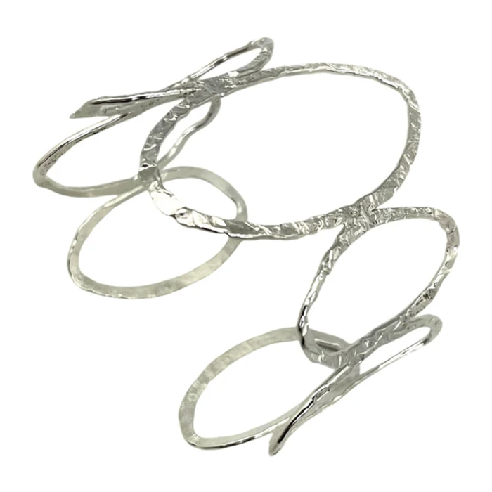 Brazalete Orion en laton plata chapado 10µ