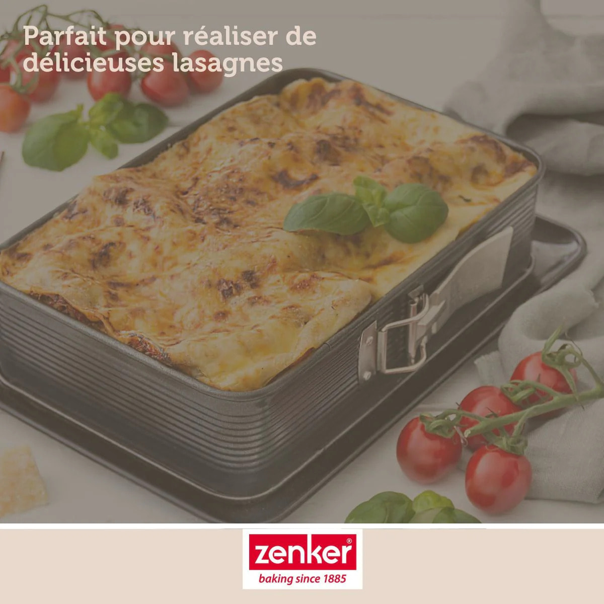 Plat à lasagnes avec charnière 33 x 22,5 Zenker Deluxe