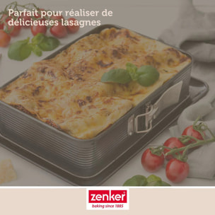 Plat à lasagnes avec charnière 33 x 22,5 Zenker Deluxe