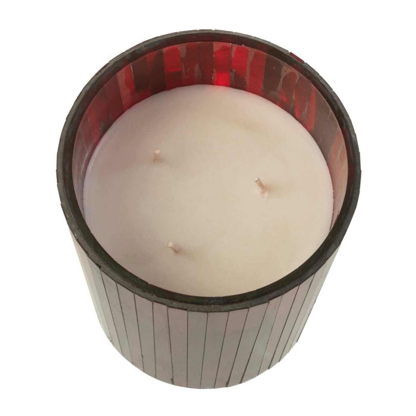 J-Line bougie parfumée Noa - Ruby Red - verre - rouge - medium - 55H