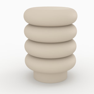 Tabouret rond en métal gris H41 cm - Félicie
