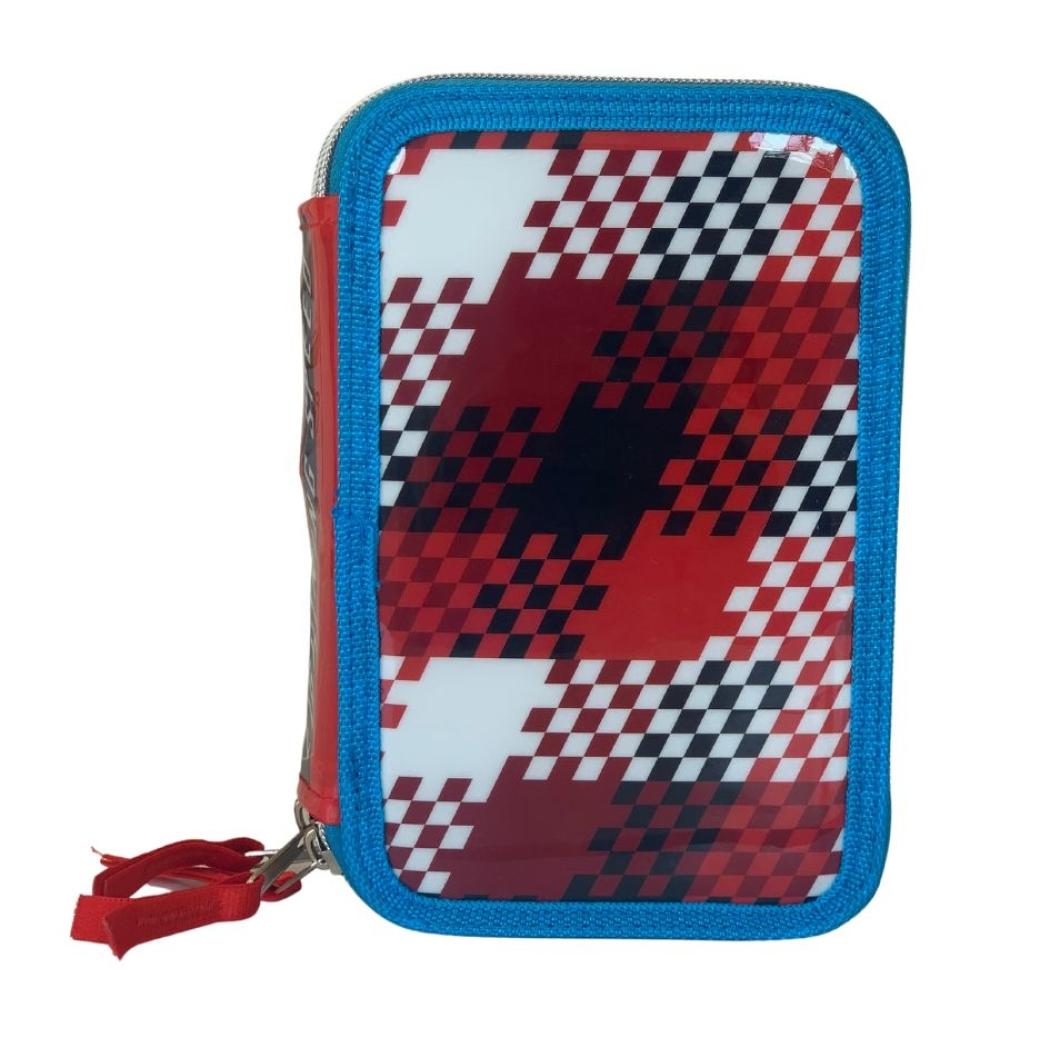 Astuccio Scuola 3 Zip Disney Cars Bambino Lui Disney