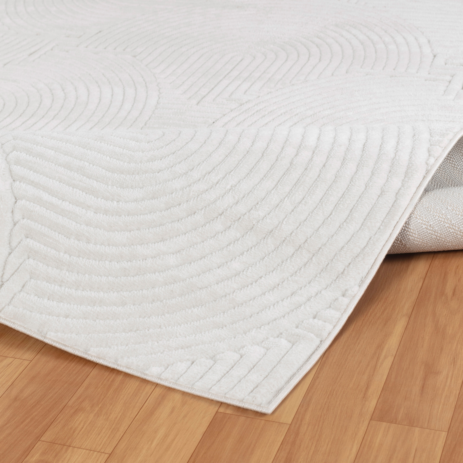 REYKO Alfombra de Interior/Exterior con Motivos 3D en Relieve