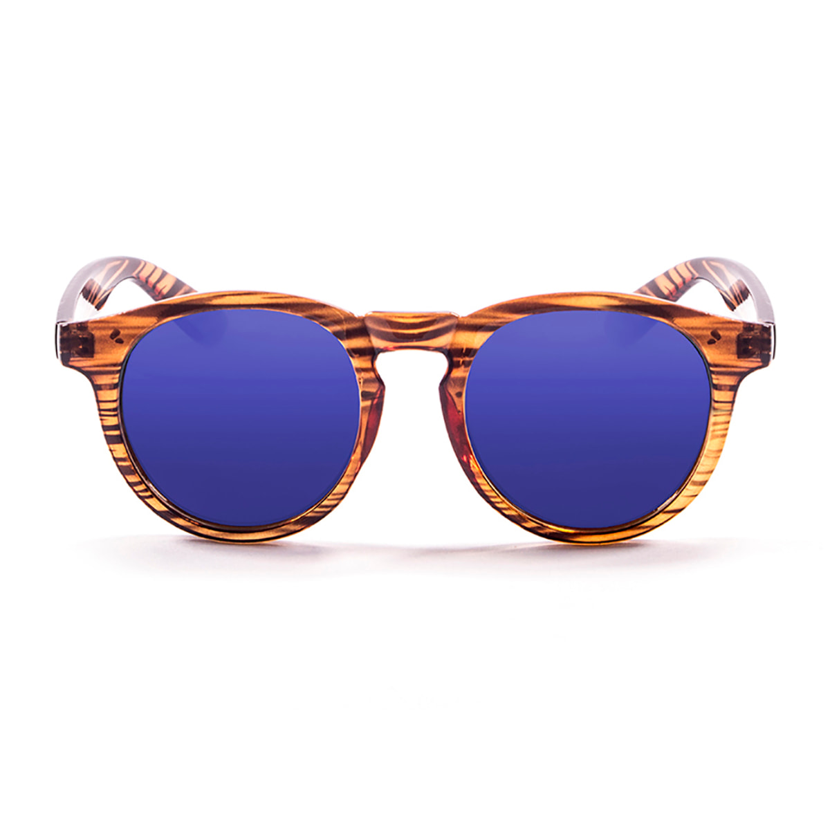 Gafas de sol PALO ALTO NEWPORT - Franja marrón / Revo azul cielo