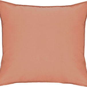 Taie D'oreiller 100%coton 57fils Et Lyocell Terracotta