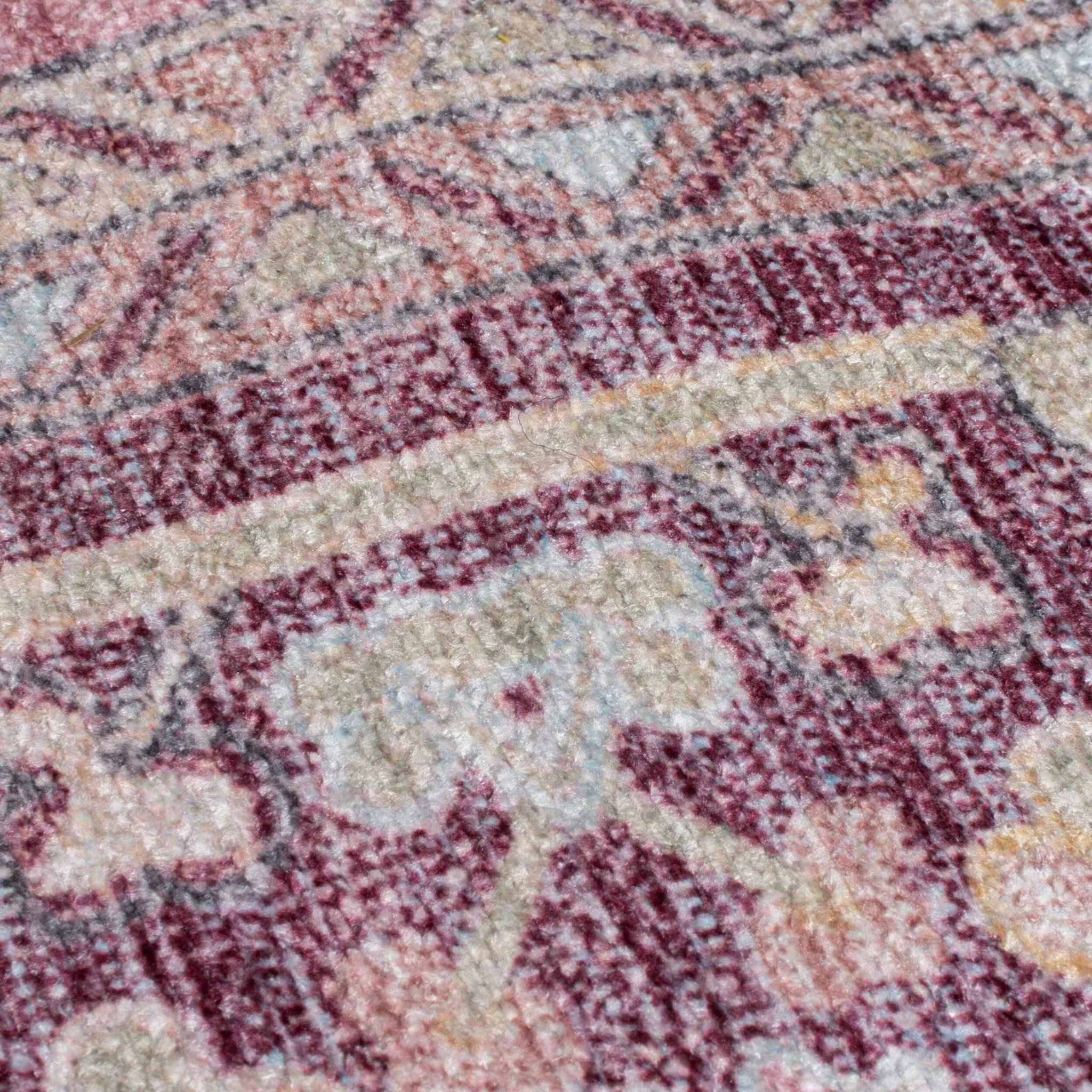 Tapis lavable de couloir WINDSOR Rose
