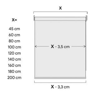 Estor enrollable Decorativo MID Blanco