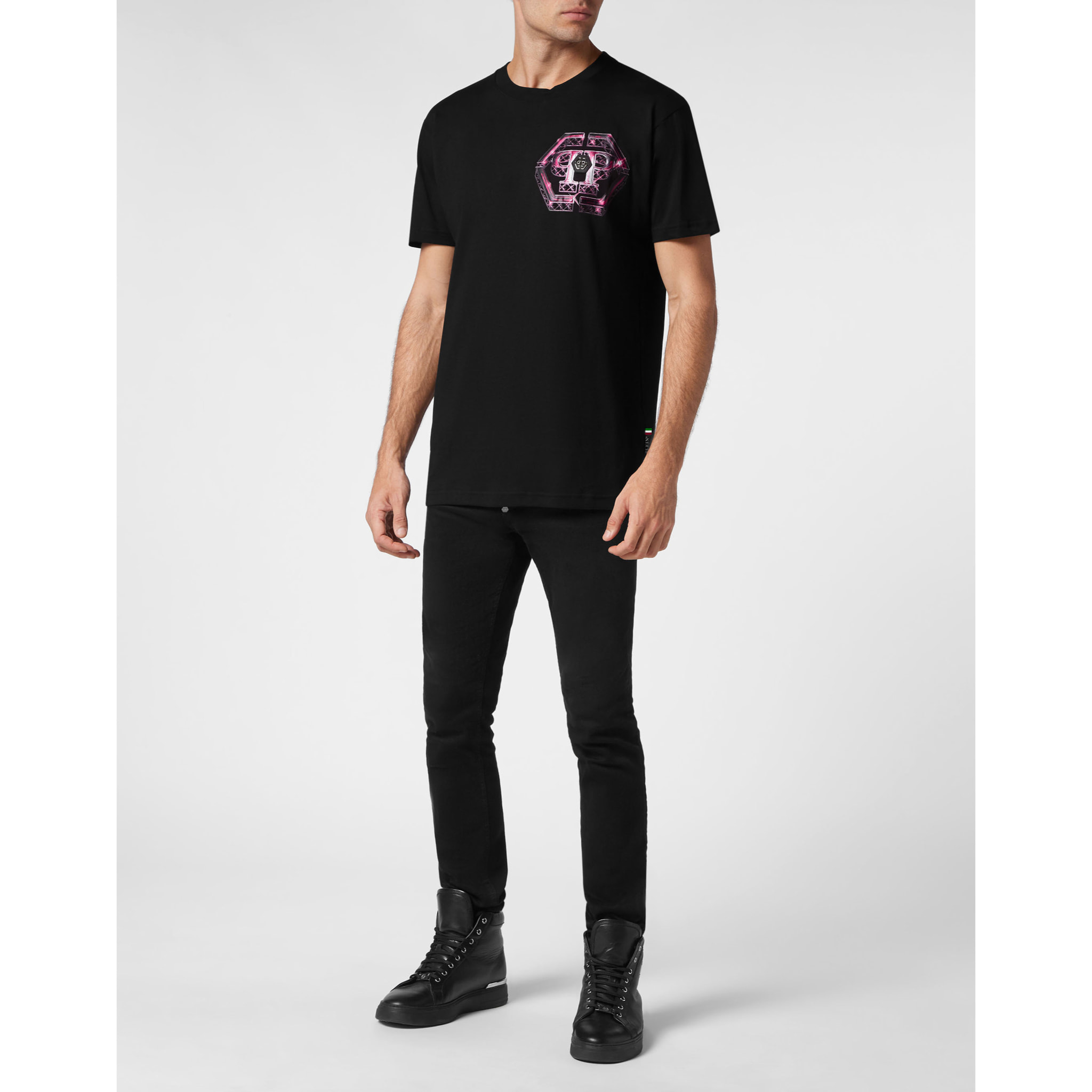PHILIPP PLEIN T-Shirt Round Neck LIL’ MONSTERS GANG