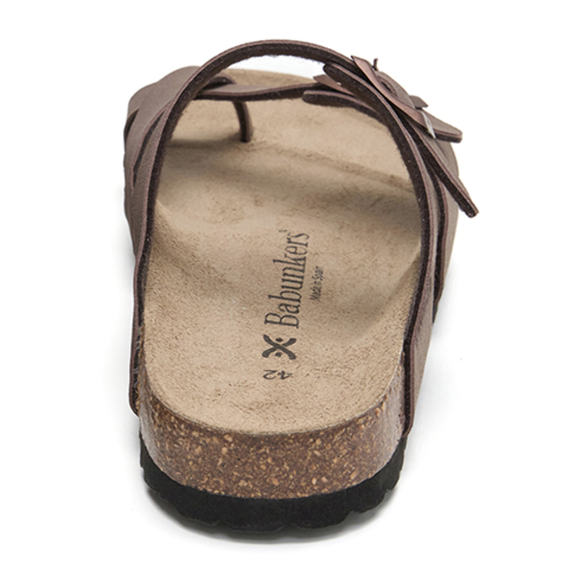 SANDALIA BABUNKERS MARRON