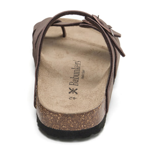 SANDALIA BABUNKERS MARRON