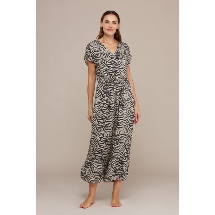 Abitino donna mare viscosa wild zebra Noidinotte