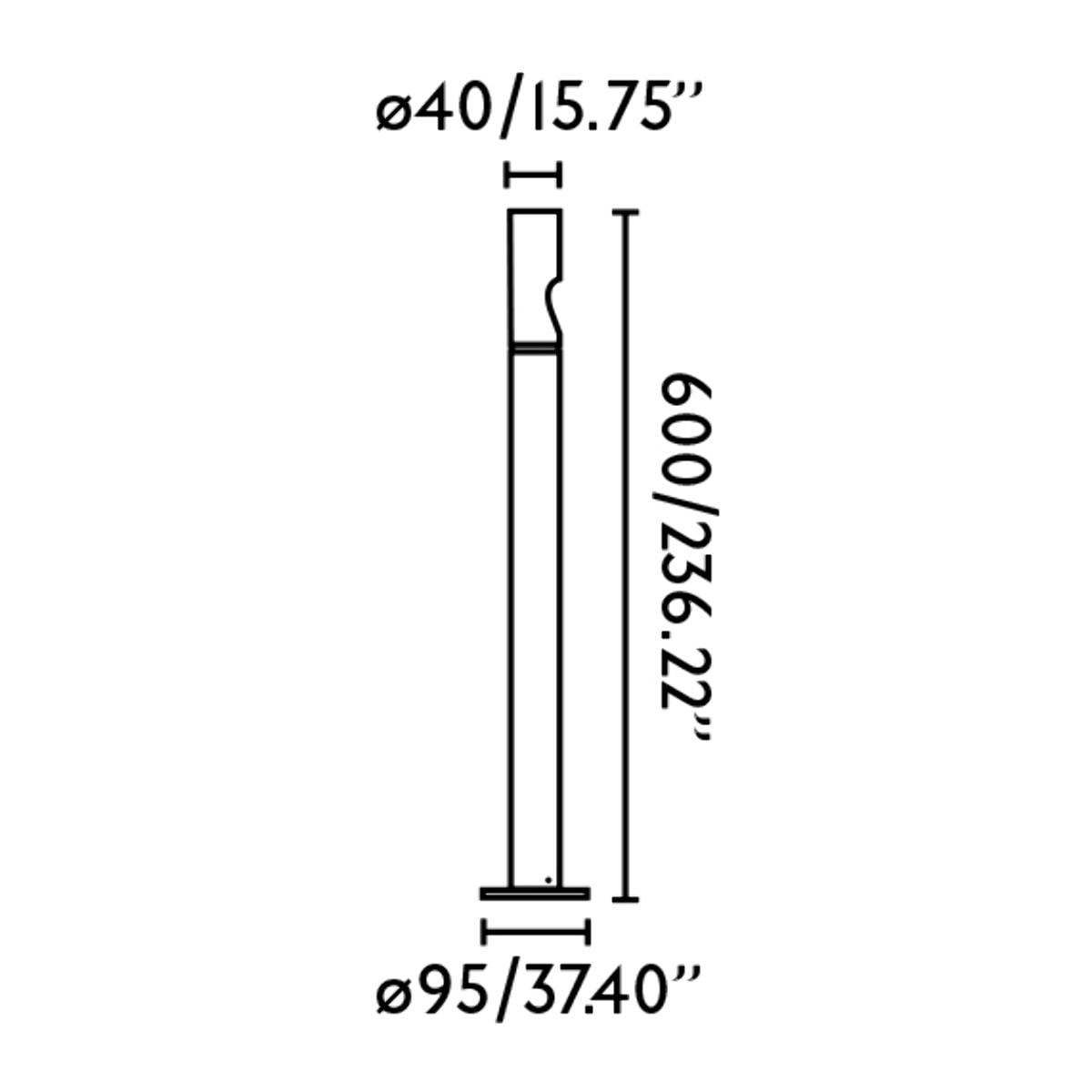 BEZEL Lampe balise noire