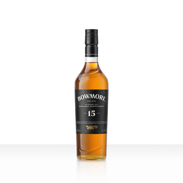 Bowmore 15 ans Islay Single Malt Scotch Whisky Tourbé Écossais | 43% vol | 70cl