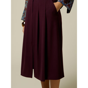 Oltre - Falda pantalón - Burgundy