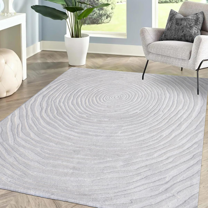 Tapis artisanal Lulu en laine, tufté main épais et molleux