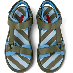 Sandali - CAMPER Pelotas Flota - Multicolore - Pelle liscia / Tessuto tecnico (Poliestere riciclato)